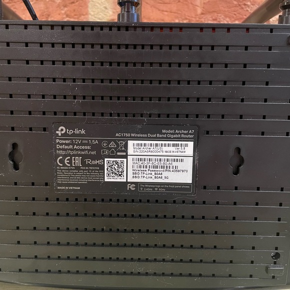 TP-Link AC1750 OneMesh Wi-Fi Repeater/Router, Dual Band, Gigabit Ports Archer A7 - Picture 6 of 7